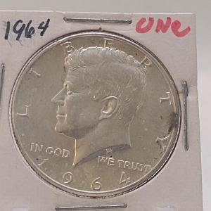 Photo of 1964 U. S. Mint Kennedy Half-Dollar (#47)