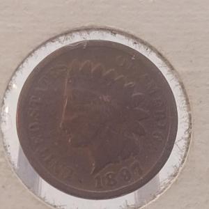 Photo of 1897 U. S. Mint Indian Head One Cent (#48)