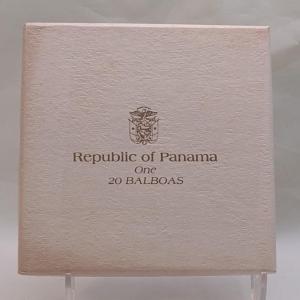 Photo of 1974 Panama 20 Balboas 2000 Grain Sterling Silver .925 Proof Coin Franklin Mint 
