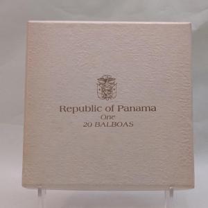 Photo of 1974 Panama 20 Balboas 2000 Grain Sterling Silver .925 Proof Coin Franklin Mint 