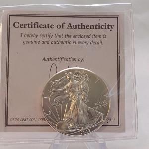Photo of 2012 N.Y. Mint American Eagle Silver Dollar (#31)