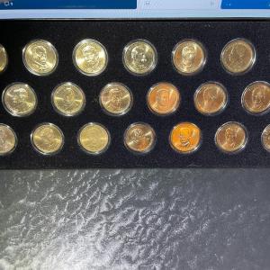 Photo of SET OF (20) 2007-2016 PRESIDENTIAL DOLLARS IN UNCIRCULATED CONDITION BOX-2 ($20 