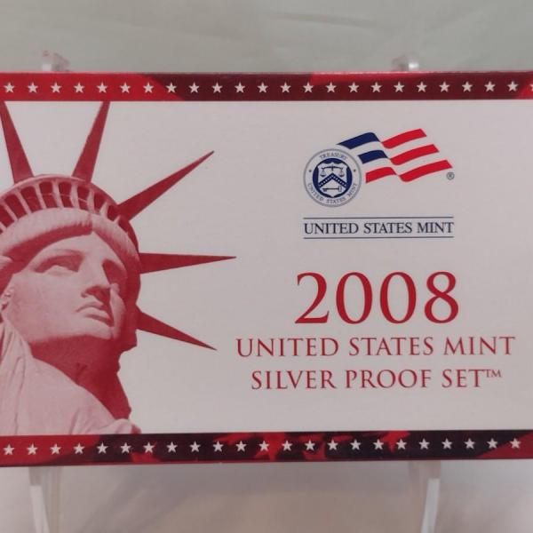 Photo of 2008 U. S. Mint Silver Proof Coin Set (#183)