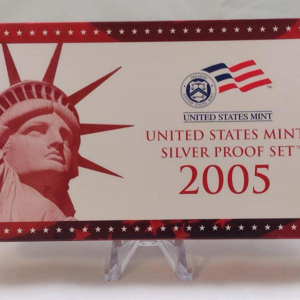 Photo of 2005 U. S. Mint Silver Proof Coin Set (#171)