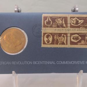 Photo of 1972 U. S. Mint American Revolution Bicentennial Commemorative Medal and First I
