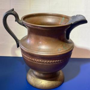 Photo of Antique Copper Un-plated Cromwell Creamer Pitcher from Mid 1850-1912 Era in Good