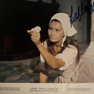 Photo of More Than A Miracle Sophia Loren signed photo