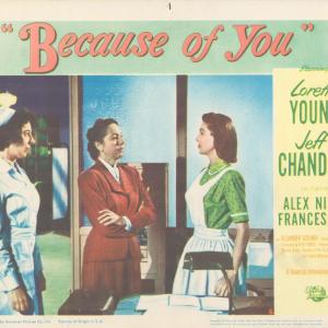 Photo of Because of You  1952 original vintage lobby card