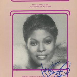 Photo of Dionne Warwick signed sheet music