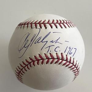 Photo of Carl Yastrzemski signed baseball 