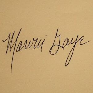 Photo of Marvin Gaye signature slip