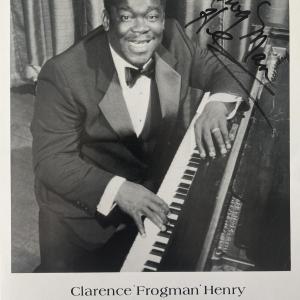 Photo of Clarence Frogman Henry signed photo
