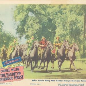 Photo of The Bandit of Sherwood Forest 1946 original vintage lobby card
