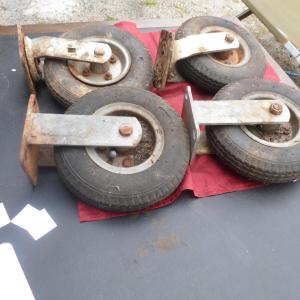 Photo of Set of Four Scaffold Wheels- 8" in Diameter