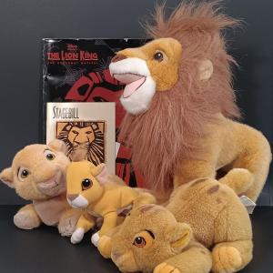 Photo of LOT 93Z: Vintage Lion King Plush w/ Lion King on Broadway Programs