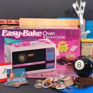 Photo of LOT 97Z: Vintage 1994 Easy-Bake Oven, Pogs, Pocahontas Trading Cards & More