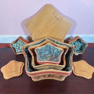 Photo of LOT 135W: Star Themed Longaberger Basket Collection