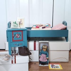 Photo of LOT 116Z: American Girl Kirsten Washstand & Bed Set w/ Mini Kirsten Doll & More