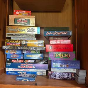 Photo of LOT 124W: Large Collection Of Boardgames, Backgammon, Harry Potter Card Game & M
