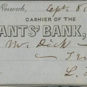 Photo of Lafayette Foster signed check- 