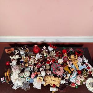 Photo of LOT 76W: Christmas Ornaments - Disney, Holiday Barbie & More
