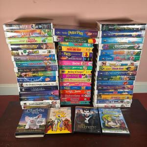 Photo of LOT 74D: Collection Of Children’s VHS/DVDs - Peter Pan, Shrek & More
