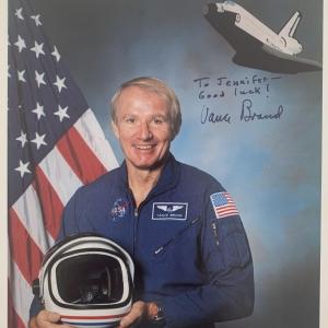 Photo of Astronaut Vance Brand signed photo