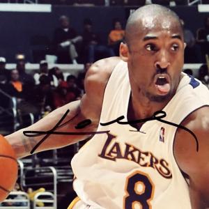 Photo of LA Lakers Kobe Bryant signed photo