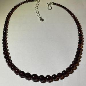 Photo of Jay King (DTR) Sterling Silver New Never Used Fashion Garnet Color Beads 16"-20"