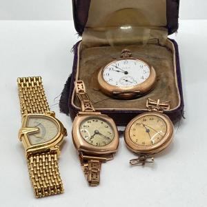 Photo of LOT 83: Vintage Watch and Time Piece Collection - Swiss Jean d'Eve Secora, Elgin