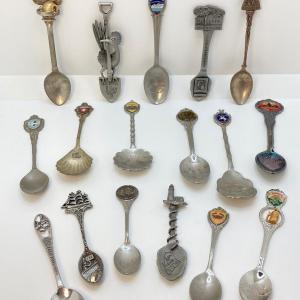Photo of LOT 184: Large Collection of Collectible Spoons - Silver Plated and More