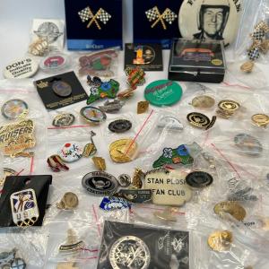 Photo of LOT 9: Large Pin Collection -Nascar, Hard Rock, Olympics, Rain Forrest Cafe and 