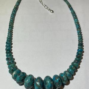Photo of Jay King (DTR) Sterling Silver New Never Used Fashion Turquoise Disc Bead 18"-20