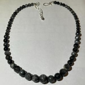 Photo of Jay King (DTR) Sterling Silver New Never Used Fashion Smokey Gray Color Bead 18"