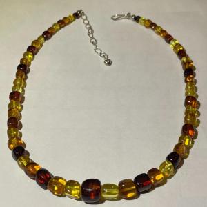 Photo of Jay King (DTR) Sterling Silver New Never Used Fashion Amber Color Bead 18"-20" A