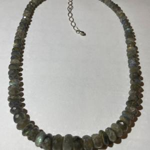 Photo of Jay King (DTR) Sterling Silver New Never Used Fashion Gray Iridescent Bead 18"-2