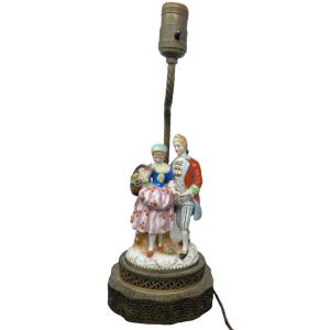 Photo of Pair Victorian Dancers Table Lamp