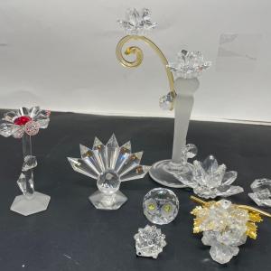 Photo of Swarovski Style Miniature Figurines