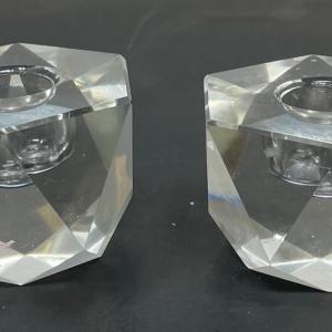 Photo of Twin Crystal Glass Candle Holder