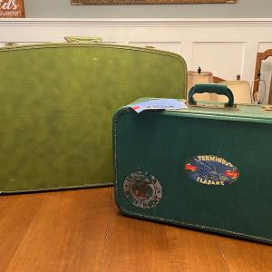 Photo of Vintage Hard Suitcases (green)