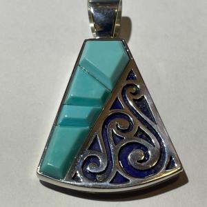 Photo of Jay King (DTR) Heavy Sterling Silver New Never Used Fashion Reversible Turquoise