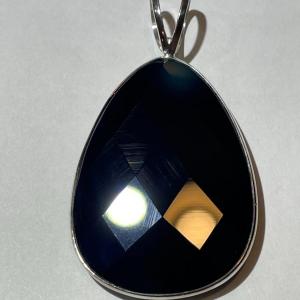 Photo of Jay King (DTR) Sterling Silver New Never Used Fashion Reversible Onyx Pear Shape