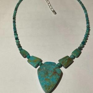 Photo of Jay King (DTR) Sterling Silver New Never Used Fashion Turquoise Pendant/Beads 18
