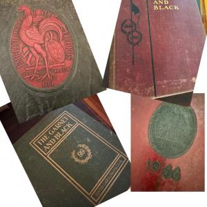 Photo of GARNET AND BLACK VINTAGE and Antique USC YEARBOOKS