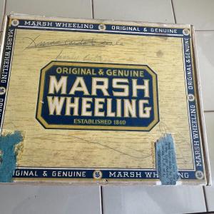 Photo of Marsh Wheeling Deluxe Cigar Box Vintage Wheeling W. VA 9 Cents Original/Genuine