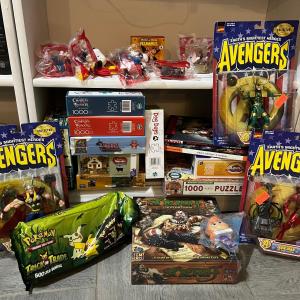 Photo of Figurines, Pokemon Cards, Puzzles, Game Lot