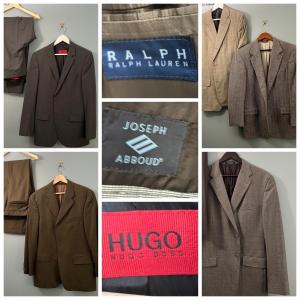 Photo of Designer Mens Suit Lot - Ralph Lauren, Hugo Boss, Joseph Abboud