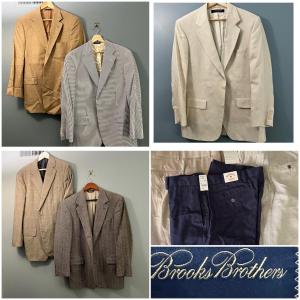 Photo of Brooks Brothers Lot - 5 Jackets, 3 Pants (1 NWT), 1 Ascot