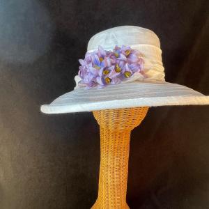 Photo of Sheer Wide Brim with Flowers