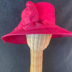 Photo of Red Wide Brim Hat with Bow